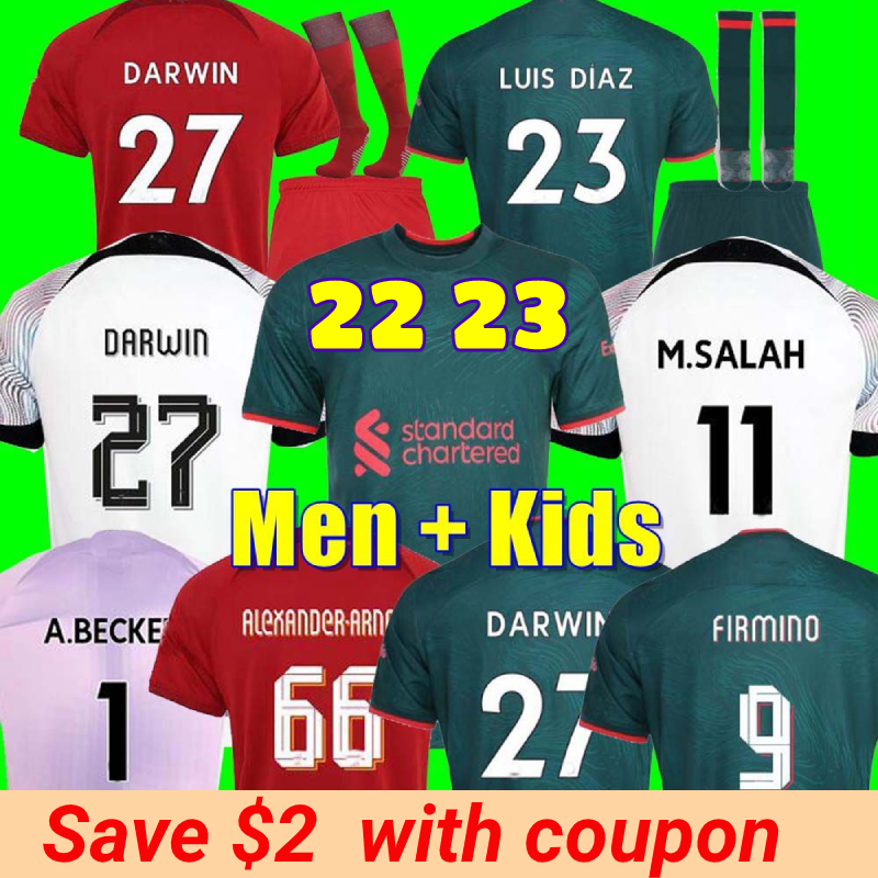 22 23 season Soccer jersey Home Away 3rd DARWIN 2022 2023 Mohamed Diogo Luis DIaz Alexander Arnold football kit tops shirts men kids kits uniforms, 22 23 home adult
22 23 season Soccer jersey Home Away 3rd DARWIN 2022 2023 Mohamed Diogo Luis DIaz Alexander Arnold football kit tops shirts men kids kits uniforms, 22 23 home adult