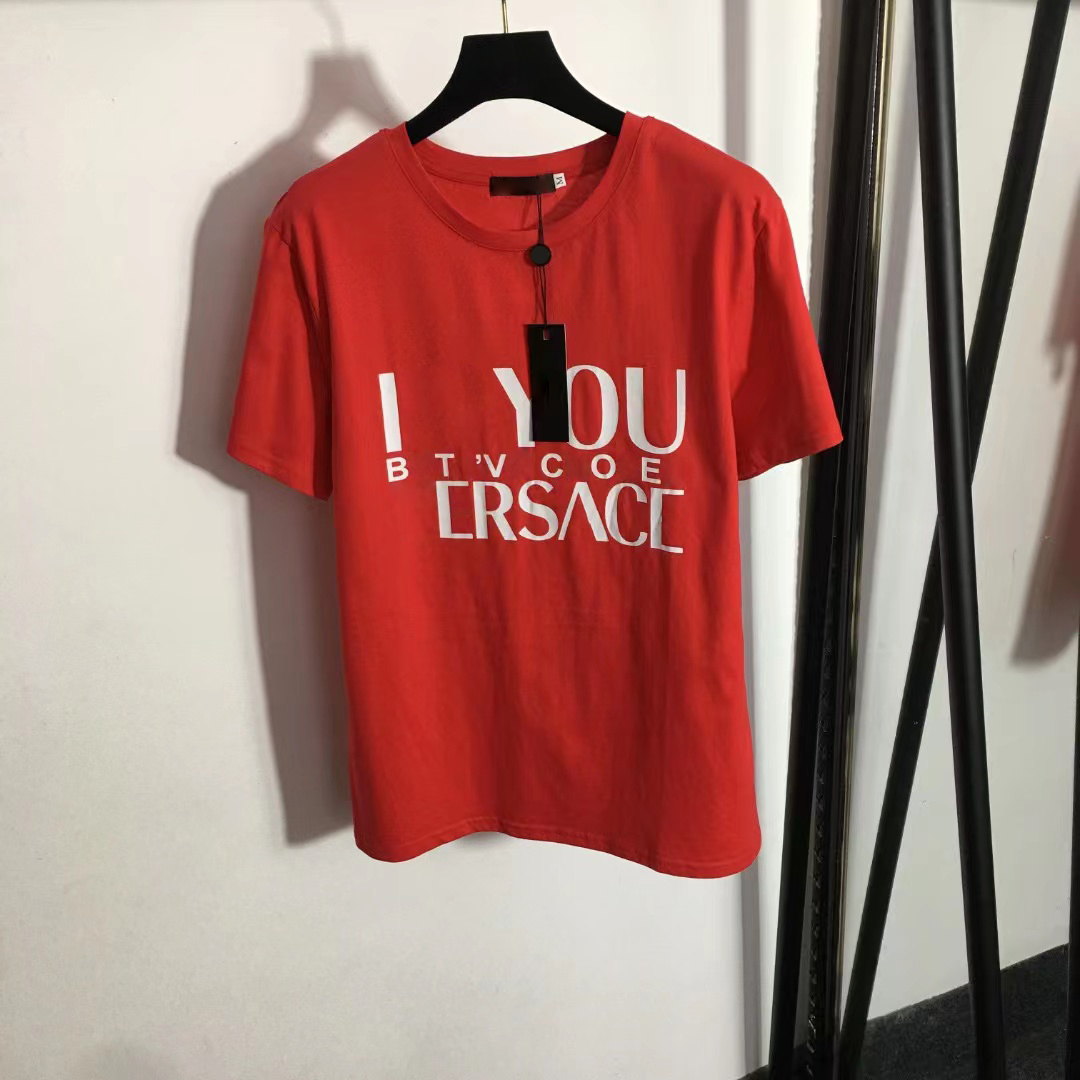 22S Designers T-shirts Fashion T Shirts Women Chest love Letter Shirt Color printing Pin tucked waist short sleeved T-shirt Casual Luxurys vercace shirt SML tee tops
22S Designers T-shirts Fashion T Shirts Women Chest love Letter Shirt Color printing Pin tucked waist short sleeved T-shirt Casual Luxurys vercace shirt SML tee tops
