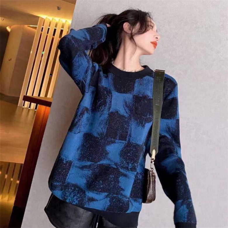 New Women's Sweaters Women Casual fashion Blue designer Sweaters Embroidery logo, 1k
New Women's Sweaters Women Casual fashion Blue designer Sweaters Embroidery logo, 1k