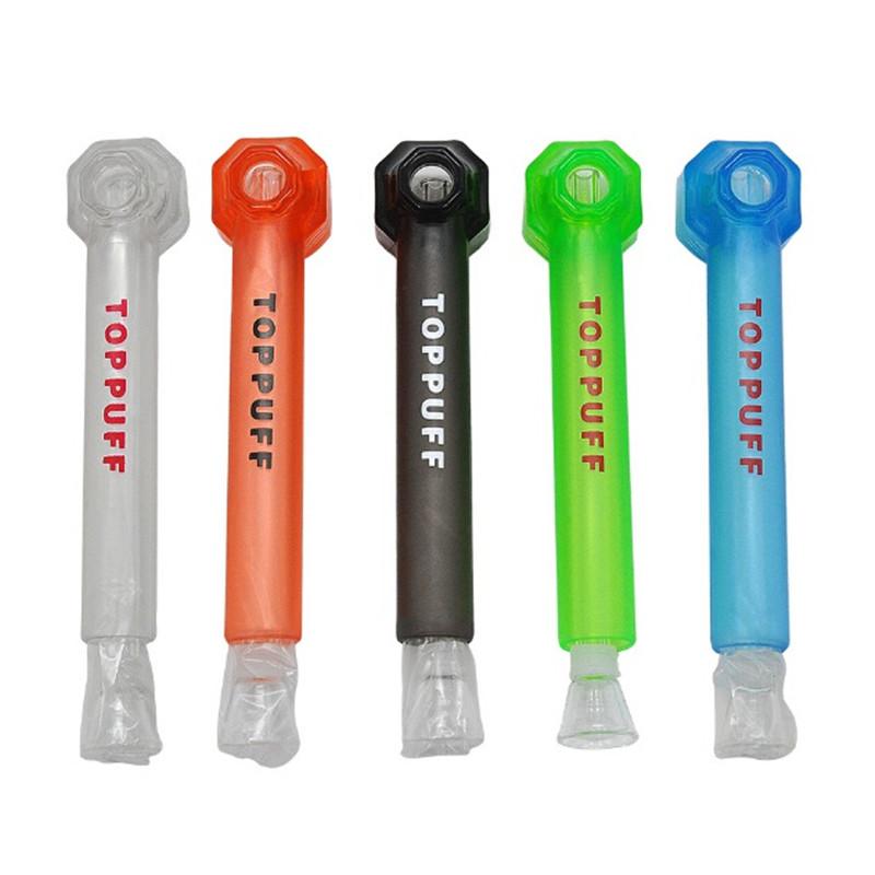 Toppuff Top Puff Pipe For Travel Glass Water Bongs Cigarette Tobacco Hookah 160MM Acrylic Oil Burner Smoking Plastic smoke pipe accessory
Toppuff Top Puff Pipe For Travel Glass Water Bongs Cigarette Tobacco Hookah 160MM Acrylic Oil Burner Smoking Plastic smoke pipe accessory