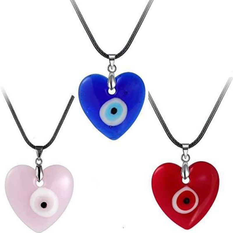 Evil Eye Pendant Necklace Glass Leather Rope Chain Turkish Protect Lucky Necklaces for Women Men
Evil Eye Pendant Necklace Glass Leather Rope Chain Turkish Protect Lucky Necklaces for Women Men