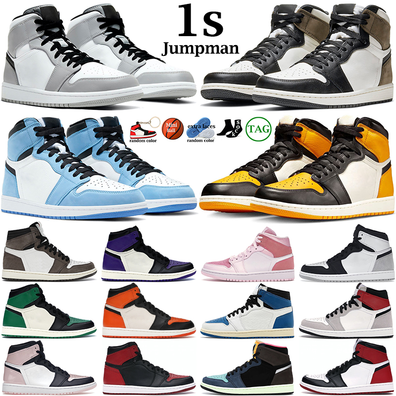 1 1s Basketball Shoes for men women jumpman Taxi University Blue Bred Patent Chicago Reverse Dark Mocha Grey Taxi Hyper Royal Pine Green Obsidian mens sneakers 
1 1s Basketball Shoes for men women jumpman Taxi University Blue Bred Patent Chicago Reverse Dark Mocha Grey Taxi Hyper Royal Pine Green Obsidian mens sneakers