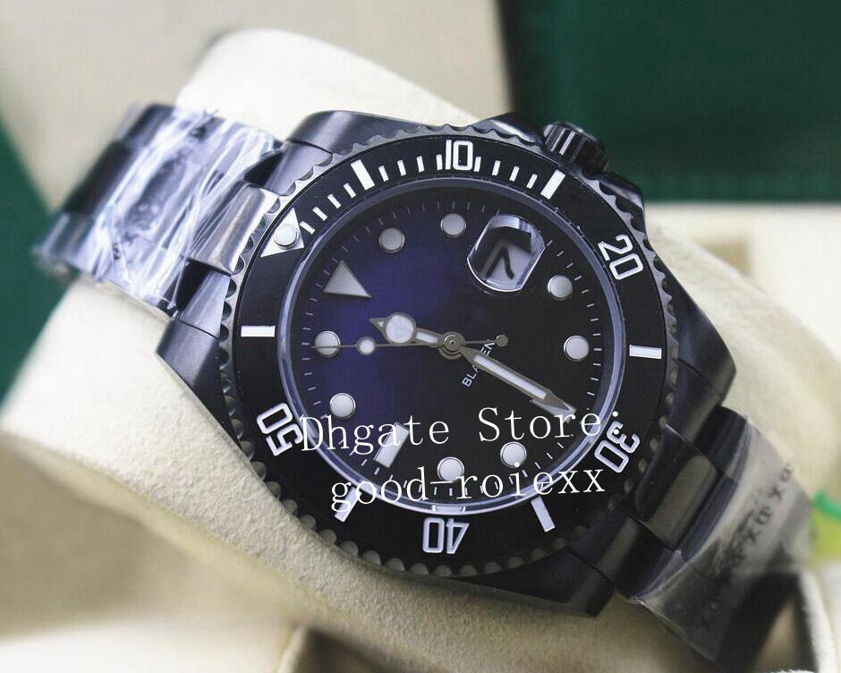7 style Men's Watch Men Watches Automatic Asia 2813 Movement Pink Black Pvd Blaken Date Ceramic Bezel Sapphire Crystal Sport Superlative Wristwatches SuperLumed, Green velvet bag
7 style Men's Watch Men Watches Automatic Asia 2813 Movement Pink Black Pvd Blaken Date Ceramic Bezel Sapphire Crystal Sport Superlative Wristwatches SuperLumed, Green velvet bag