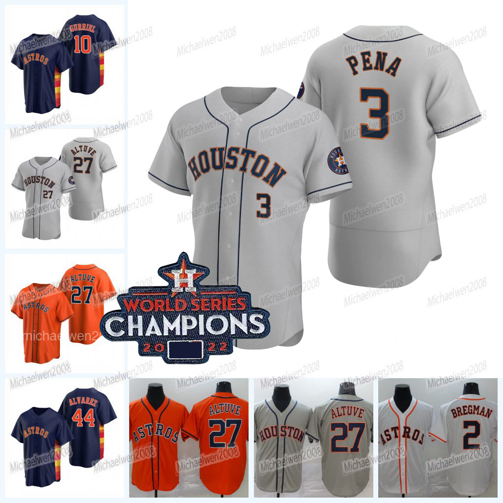3 Jeremy Pena Astros Jersey 2022 World Series Champions Jose Altuve Trey Mancini Yordan Alvarez Alex Bregman Michael Brantley Yuli Gurriel Maldonado Verlander, Men cool base(with ws patch)
3 Jeremy Pena Astros Jersey 2022 World Series Champions Jose Altuve Trey Mancini Yordan Alvarez Alex Bregman Michael Brantley Yuli Gurriel Maldonado Verlander, Men cool base(with ws patch)