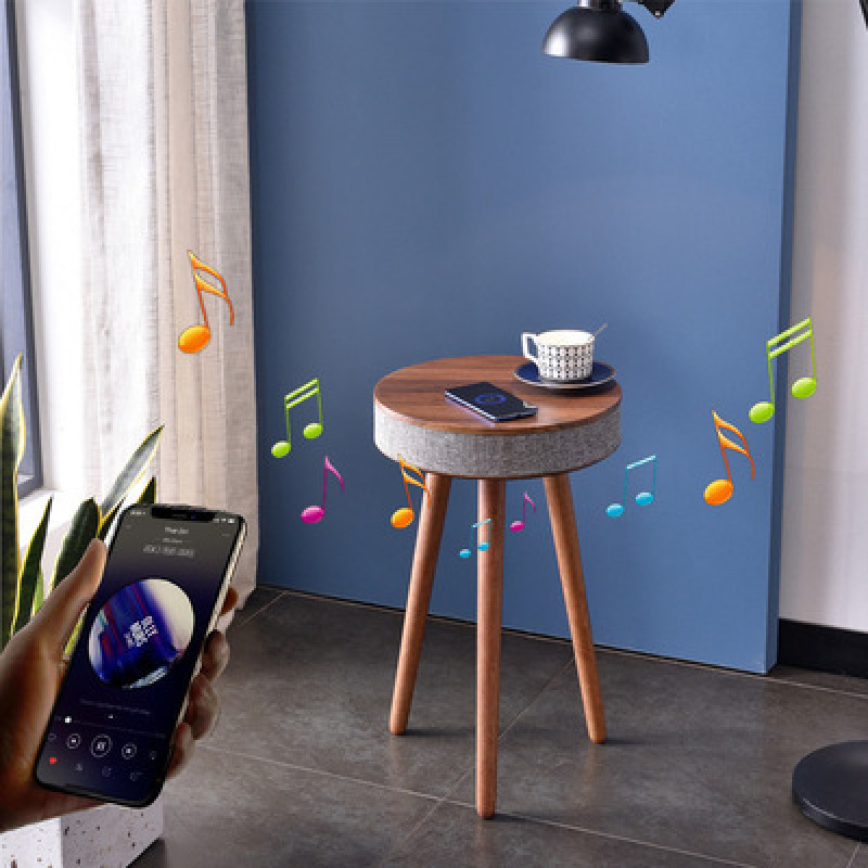 Portable Speakers Wooden Coffee Table Portable Bluetooth Speaker Smart Speaker Tripod Table 9000 MAh with Wireless Charger and USB Charging 221105
Portable Speakers Wooden Coffee Table Portable Bluetooth Speaker Smart Speaker Tripod Table 9000 MAh with Wireless Charger and USB Charging 221105