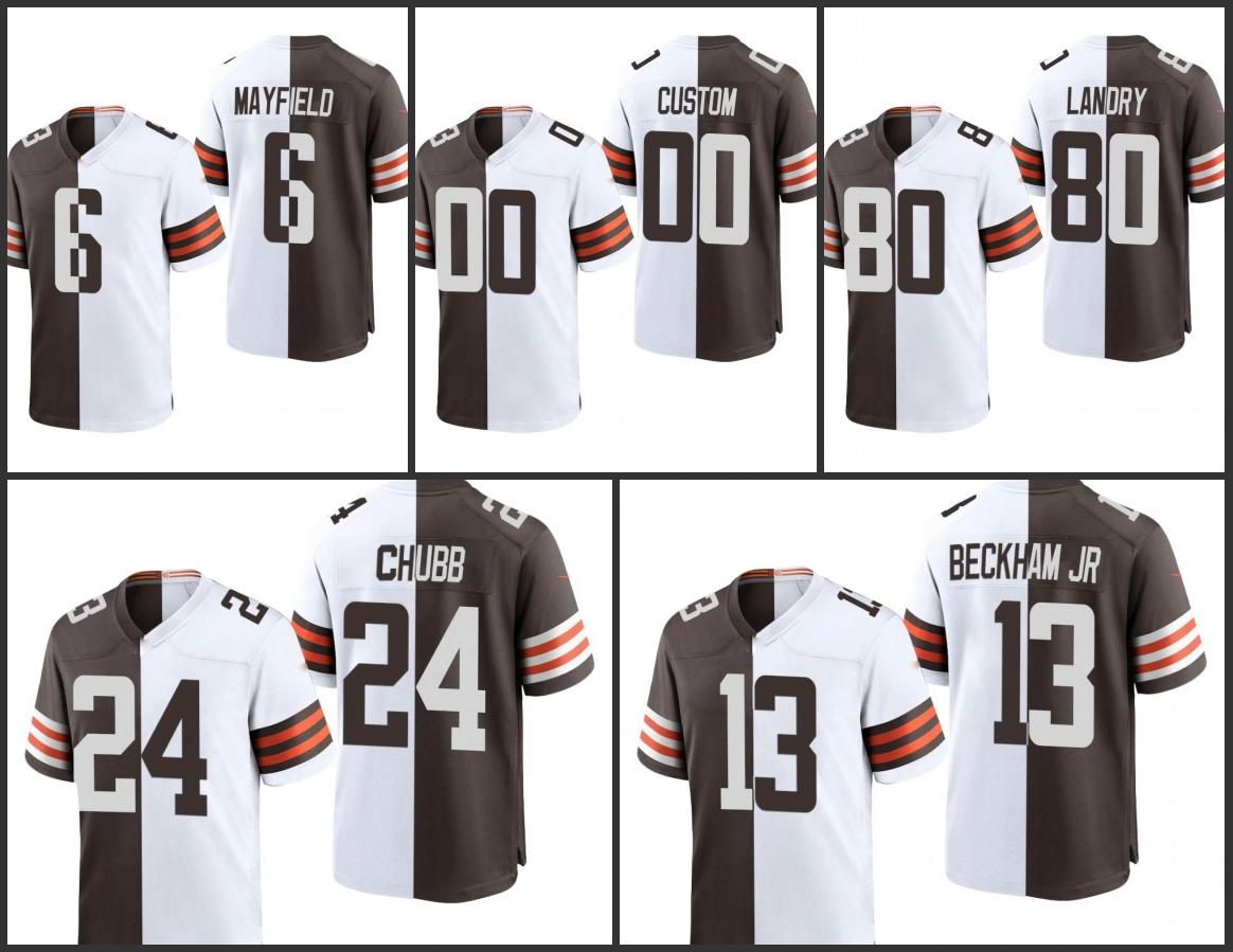 Jersey Wholesale Custom Cleveland''Browns''Men #80 Jarvis Landry 6 Baker Mayfield 24 Nick Chubb Women Youth Brown White Game Split, 13
Jersey Wholesale Custom Cleveland''Browns''Men #80 Jarvis Landry 6 Baker Mayfield 24 Nick Chubb Women Youth Brown White Game Split, 13