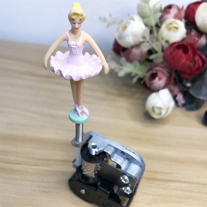 DIY music box mechanism with flexible rotating shaft ballerina music box Birthday gift Christmas unusual giftsgift 210319338o