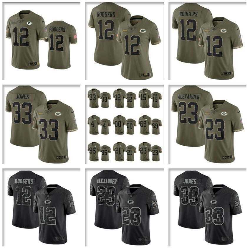 Aaron Rodgers Jones Football Jersey tee Green Bay''Packers''MEN Jaire Alexander HOT nice 2022 Salute To Service Black RFLCTV jerseys Rashan Gary Quay Walker, As photo 
Aaron Rodgers Jones Football Jersey tee Green Bay''Packers''MEN Jaire Alexander HOT nice 2022 Salute To Service Black RFLCTV jerseys Rashan Gary Quay Walker, As photo