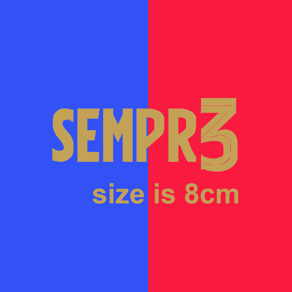 Collectable SEMPR3 PIQUE match Details farewell game match text Heat Transfer iron ON Soccer Patch badge
Collectable SEMPR3 PIQUE match Details farewell game match text Heat Transfer iron ON Soccer Patch badge