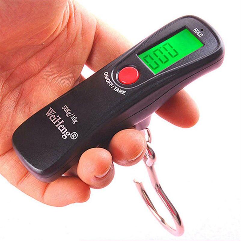 50kg 10g Mini Digital Scale For Fishing Travel Luggage Weight Kitchen Steelyard Portable Electronic Hanging Hook Scales279M, Black
50kg 10g Mini Digital Scale For Fishing Travel Luggage Weight Kitchen Steelyard Portable Electronic Hanging Hook Scales279M, Black