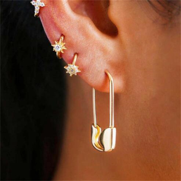 U-shaped Stud Charm Paper Clip Pin metal Gold Rose Color Earrings Jewelry Pinna Minimalist Jewelry GC1785
U-shaped Stud Charm Paper Clip Pin metal Gold Rose Color Earrings Jewelry Pinna Minimalist Jewelry GC1785