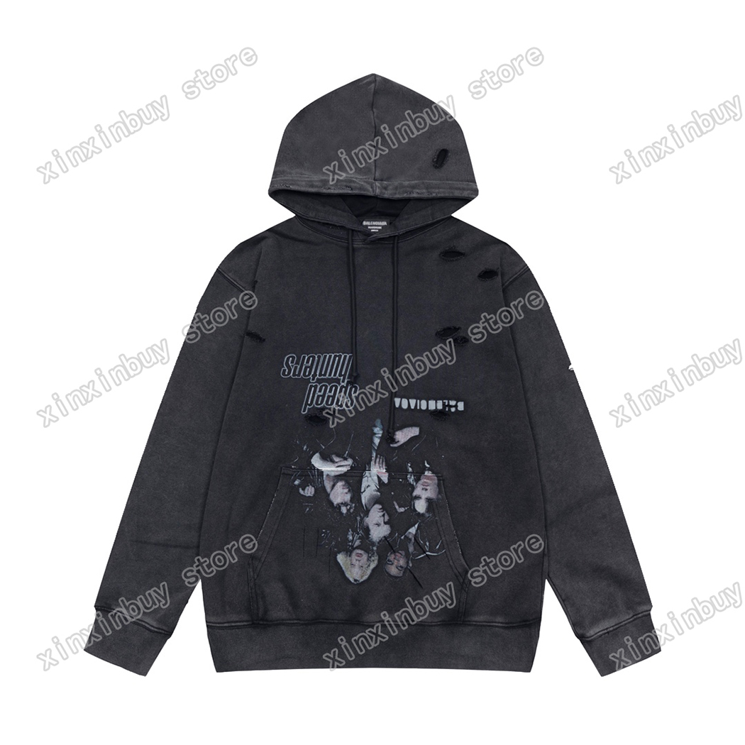 xinxinbuy Men designer Hoodie sweater destroyed hole tie dye Paris cotton women black grey XS-L, Multi
xinxinbuy Men designer Hoodie sweater destroyed hole tie dye Paris cotton women black grey XS-L, Multi