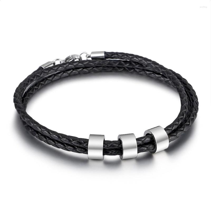 Charm Bracelets ZG Men's Bracelet European And American Woven Multilayer Stainless Steel Leather Titanium Beads DIY Letter
Charm Bracelets ZG Men's Bracelet European And American Woven Multilayer Stainless Steel Leather Titanium Beads DIY Letter