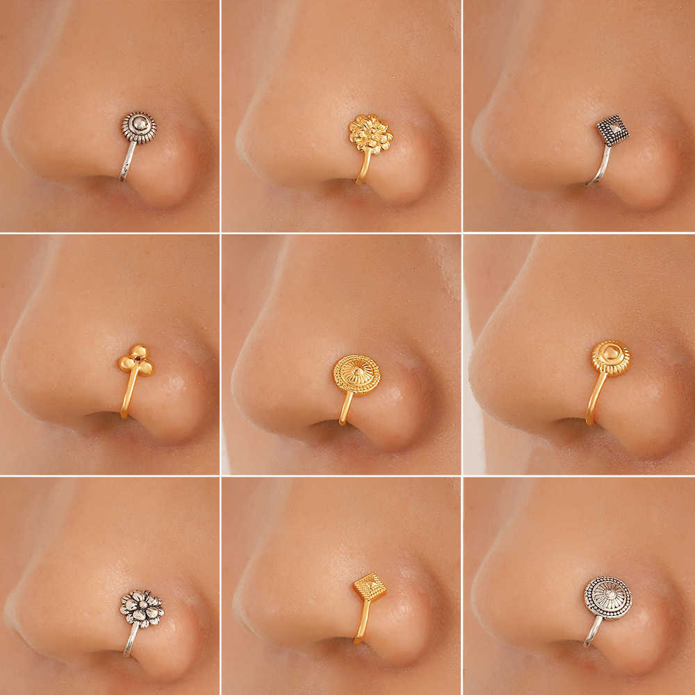 Creative perforation free U-shaped nose clip ins fashion metal geometric Nose Ring Flower false nose piercing jewelry
Creative perforation free U-shaped nose clip ins fashion metal geometric Nose Ring Flower false nose piercing jewelry