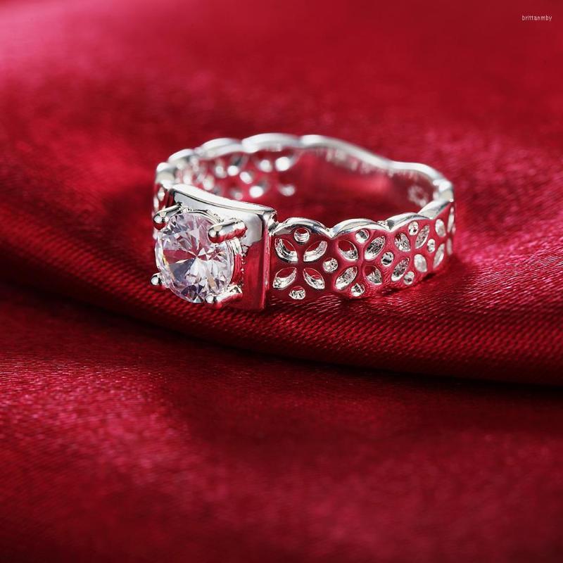 Wedding Rings 925 Sterling Silver Zircon Hollow Patter Ring For Women Fashion Engagement Party Gift Charm Jewelry
Wedding Rings 925 Sterling Silver Zircon Hollow Patter Ring For Women Fashion Engagement Party Gift Charm Jewelry