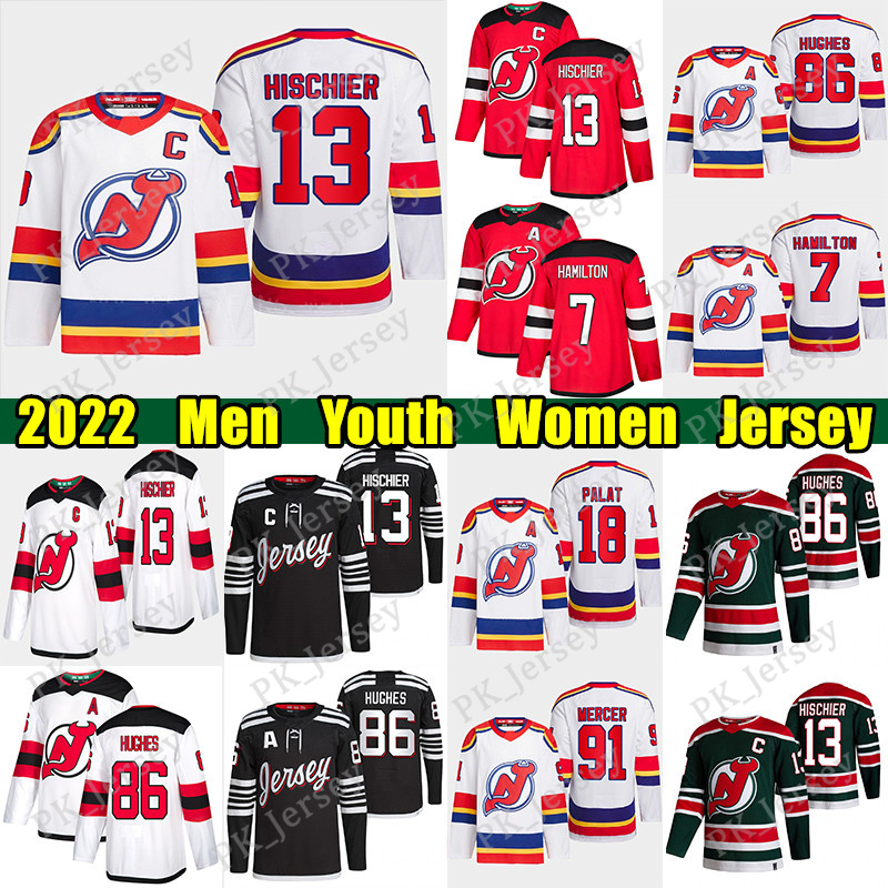 #13 Nico Hischier Reverse Retro hockey jersey #86 Jack Hughes Devils#7 Dougie Hamilton Ondrej Palat Damon Severson Miles Wood Martin Brodeur Dawson Mercer jerseys, Red
#13 Nico Hischier Reverse Retro hockey jersey #86 Jack Hughes Devils#7 Dougie Hamilton Ondrej Palat Damon Severson Miles Wood Martin Brodeur Dawson Mercer jerseys, Red