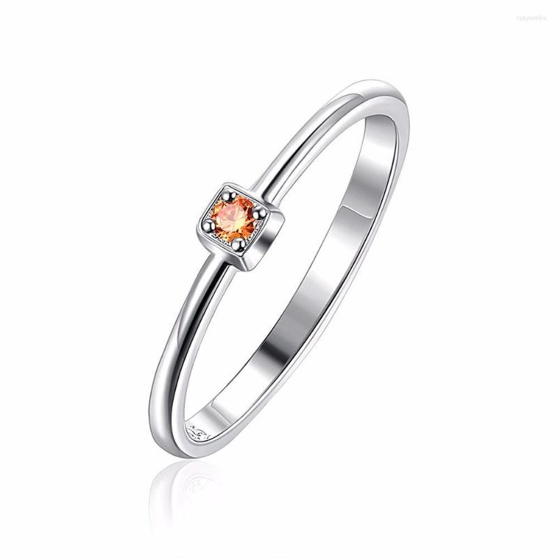 Wedding Rings 2022 France Style Silver Plated Ring Fashion Women Simple Cubic Zirconia Charm Engagement Jewelry