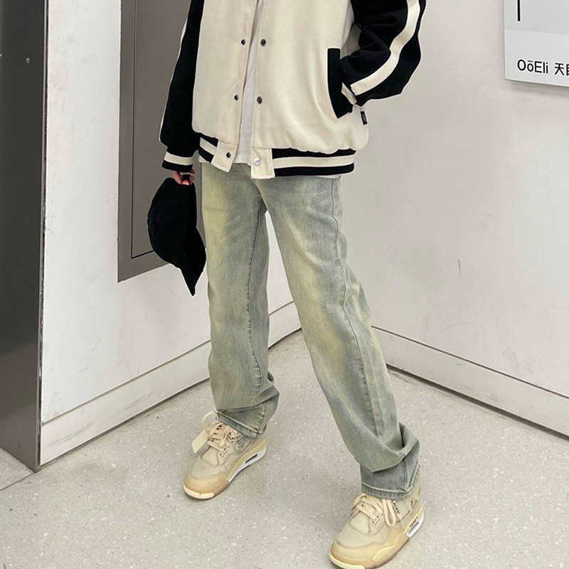 Fog Jeans Fashion Pants Men' High Street Ins Men Women Loose Vibe Yellow Mud Dye Washed Straight Justi Biber Ripped Hip Hop Slim Fit, Yellow mud color
Fog Jeans Fashion Pants Men' High Street Ins Men Women Loose Vibe Yellow Mud Dye Washed Straight Justi Biber Ripped Hip Hop Slim Fit, Yellow mud color