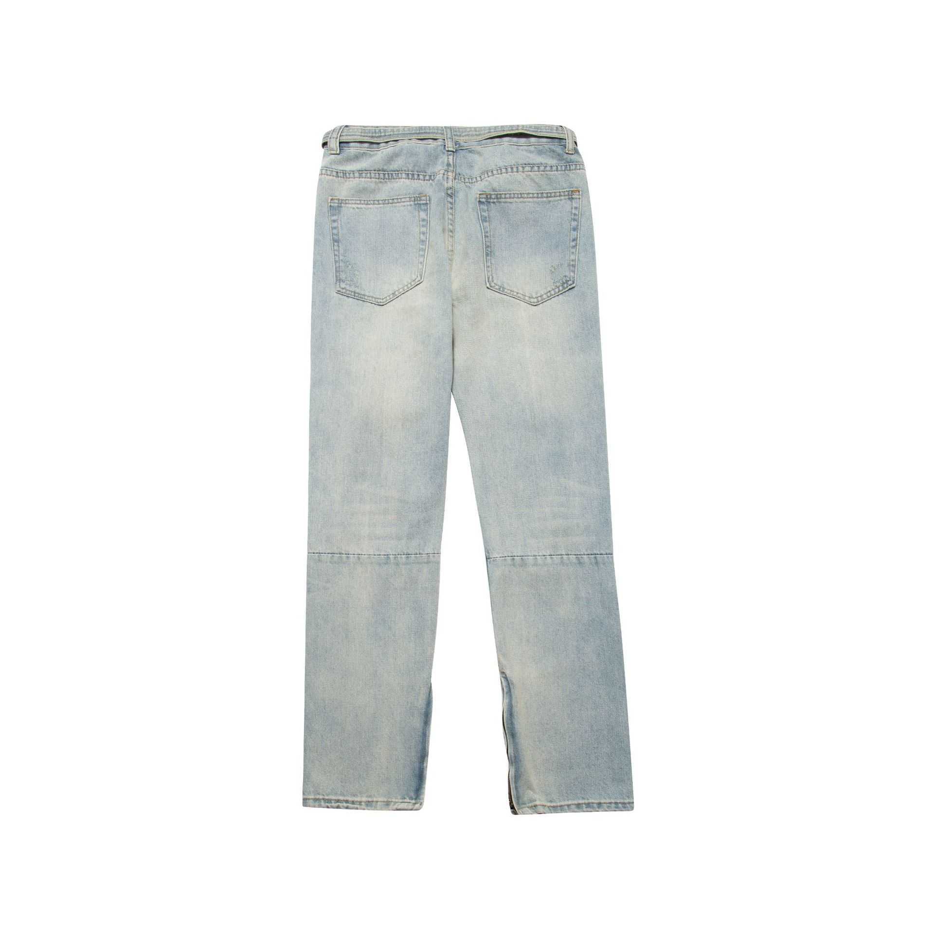 Pants Men' Fog Jeans Fashion Club Worn Straight Slim Trousers Loose Water Washed High Street Ripped Zipper Justi Biber Leisure Casual Hip, Blue 7090 -- da
Pants Men' Fog Jeans Fashion Club Worn Straight Slim Trousers Loose Water Washed High Street Ripped Zipper Justi Biber Leisure Casual Hip, Blue 7090 -- da