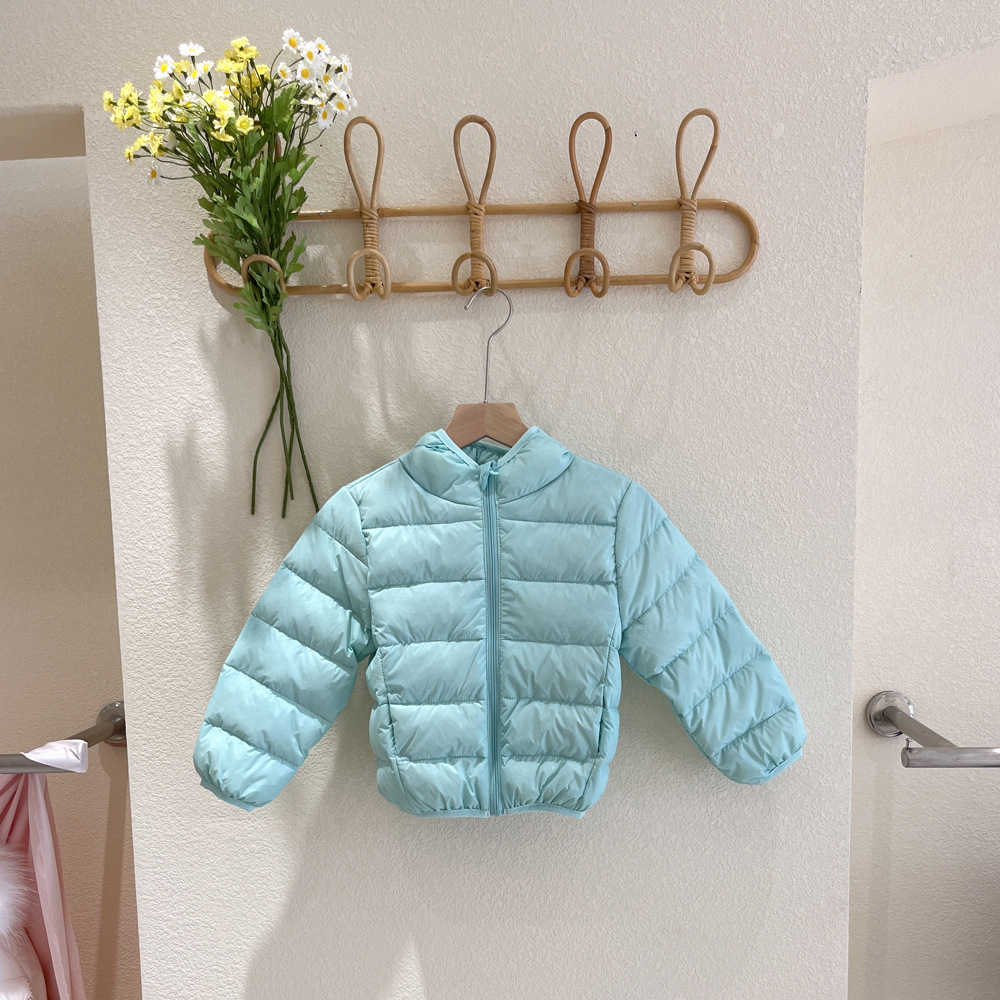 Children's light down jacket Short style boys and girls' children's Super light down jacket for middle and large children