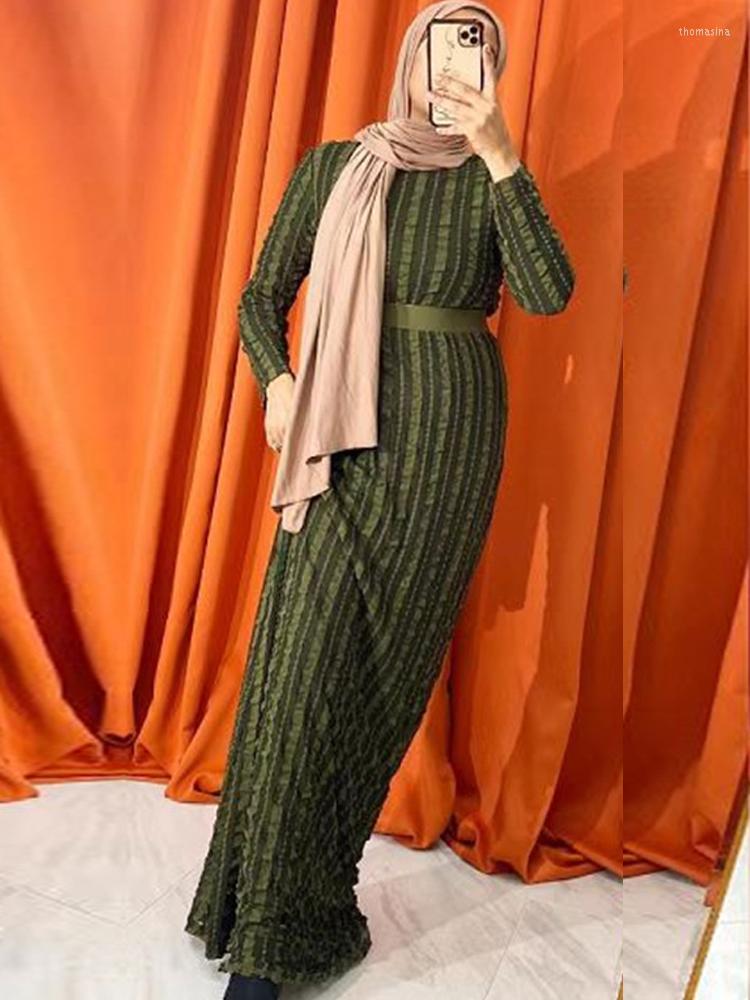 Ethnic Clothing Autumn Lined Muslim Women Hijab Dress Islamic Dubai Saudi Turkish Modest Robe Sweet Casual Party Abaya Ramadan Eid
Ethnic Clothing Autumn Lined Muslim Women Hijab Dress Islamic Dubai Saudi Turkish Modest Robe Sweet Casual Party Abaya Ramadan Eid