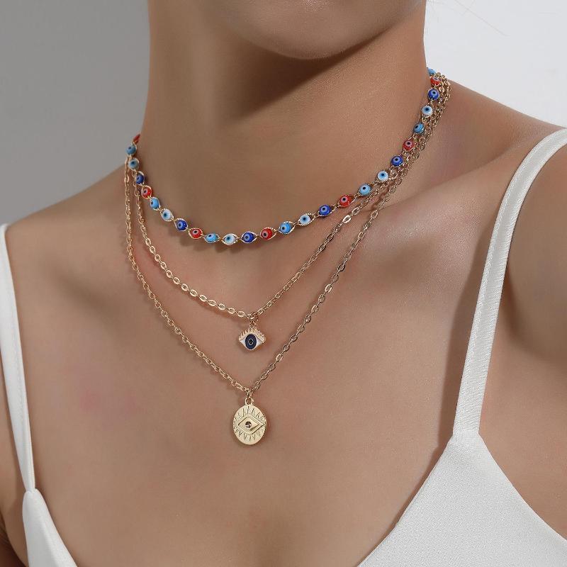 Choker Boho Vintage Turkish The Eye Of Evil Necklaces For Women Multilayer Necklace Collar Chain Beach Jewelry Gift Bijoux
Choker Boho Vintage Turkish The Eye Of Evil Necklaces For Women Multilayer Necklace Collar Chain Beach Jewelry Gift Bijoux