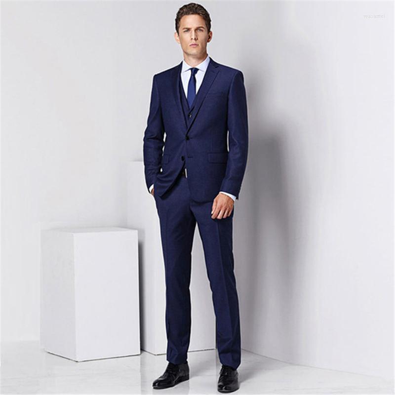 Men's Suits Navy Blue Men's Business Suit Slim Fit Men Wedding Groom Office Blazer Jacket Two Button Homme Mens Tuxedos 3 Pieces, Custom color
Men's Suits Navy Blue Men's Business Suit Slim Fit Men Wedding Groom Office Blazer Jacket Two Button Homme Mens Tuxedos 3 Pieces, Custom color