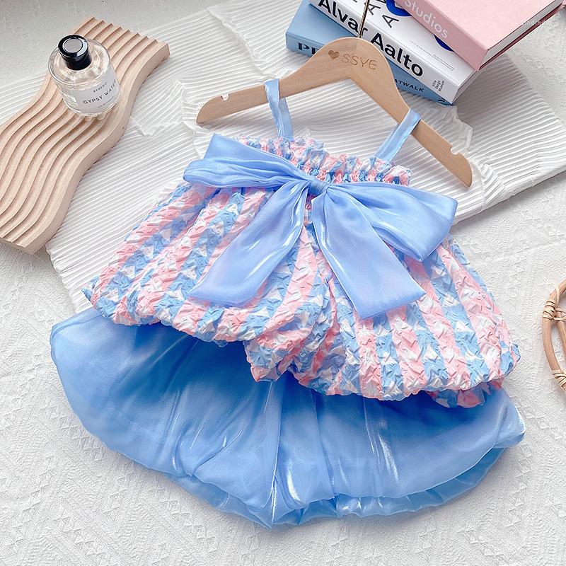 Clothing Sets Toddler Girl Summer Clothes Set Sleeveless Fashion Outfits And Shorts Baby Cute Style For Birthday Party Wear, Blue
Clothing Sets Toddler Girl Summer Clothes Set Sleeveless Fashion Outfits And Shorts Baby Cute Style For Birthday Party Wear, Blue