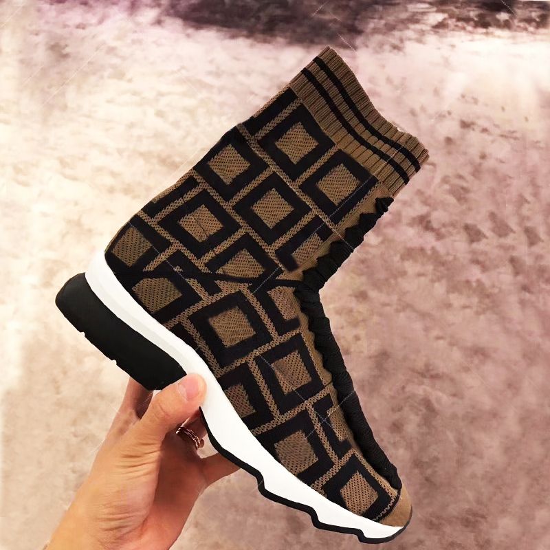 platform Socks boots Autumn winter classic Sexy gym Casual women designer Shoes Fashion sports knitted elastic boot Lady Lace up Thick sneakers size 35-41-42 With box, Brown
platform Socks boots Autumn winter classic Sexy gym Casual women designer Shoes Fashion sports knitted elastic boot Lady Lace up Thick sneakers size 35-41-42 With box, Brown