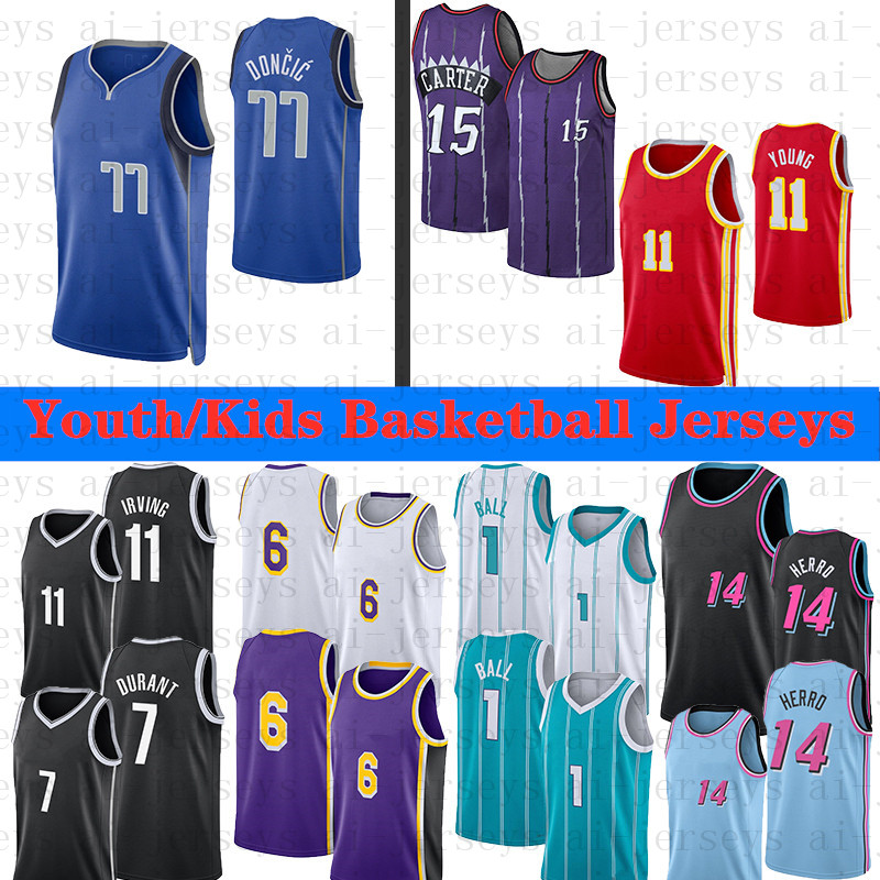 Youth Kids Basketball Jerseys 1 Ball 15 Carter 77 Doncic 7 Durant 11 Young 11 Irving 14 Herro 6 LBJ Stitched size S L XL, Youth irving
Youth Kids Basketball Jerseys 1 Ball 15 Carter 77 Doncic 7 Durant 11 Young 11 Irving 14 Herro 6 LBJ Stitched size S L XL, Youth irving