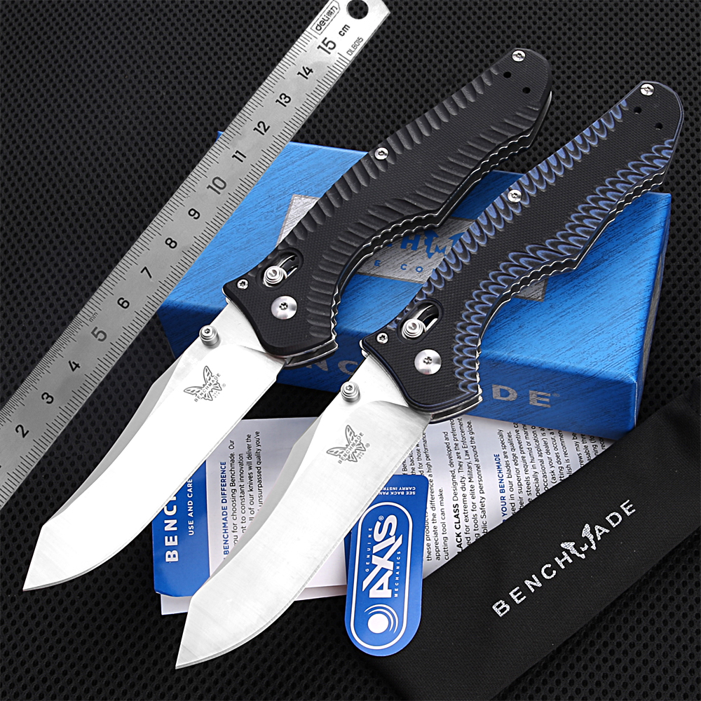 G10 handle CNC benchmade knife 810 D2 steel sharp blade High hardness 60 HRC camping hunting EDC tool folding pocket knife Wholesale of manufacturers
G10 handle CNC benchmade knife 810 D2 steel sharp blade High hardness 60 HRC camping hunting EDC tool folding pocket knife Wholesale of manufacturers