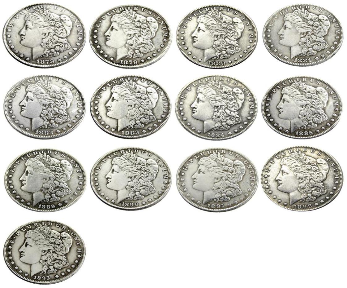 US 13pcs Morgan Dollars 18781893 quotCCquot Different Dates Mintmark craft Silver Plated Copy Coins metal dies manufacturing 3862622
US 13pcs Morgan Dollars 18781893 quotCCquot Different Dates Mintmark craft Silver Plated Copy Coins metal dies manufacturing 3862622
