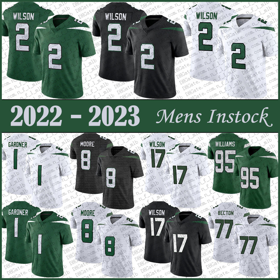 2 Zach Wilson 17 Garrett Wilson Mens Football Jersey 1 Ahmad Sauce Gardner 8 Elijah Moore 95 Quinnen Williams 77 Mekhi Becton Stitched Jerseys, Shown
2 Zach Wilson 17 Garrett Wilson Mens Football Jersey 1 Ahmad Sauce Gardner 8 Elijah Moore 95 Quinnen Williams 77 Mekhi Becton Stitched Jerseys, Shown