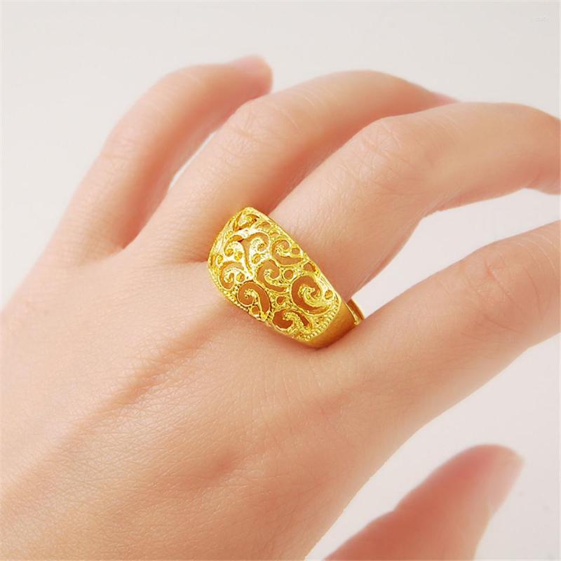 Cluster Rings Wholesale 24K Pure Gold Adjustable Fashion Jewelry Men's Women's Party Accessories Exquisite Pattern High Quality
Cluster Rings Wholesale 24K Pure Gold Adjustable Fashion Jewelry Men's Women's Party Accessories Exquisite Pattern High Quality