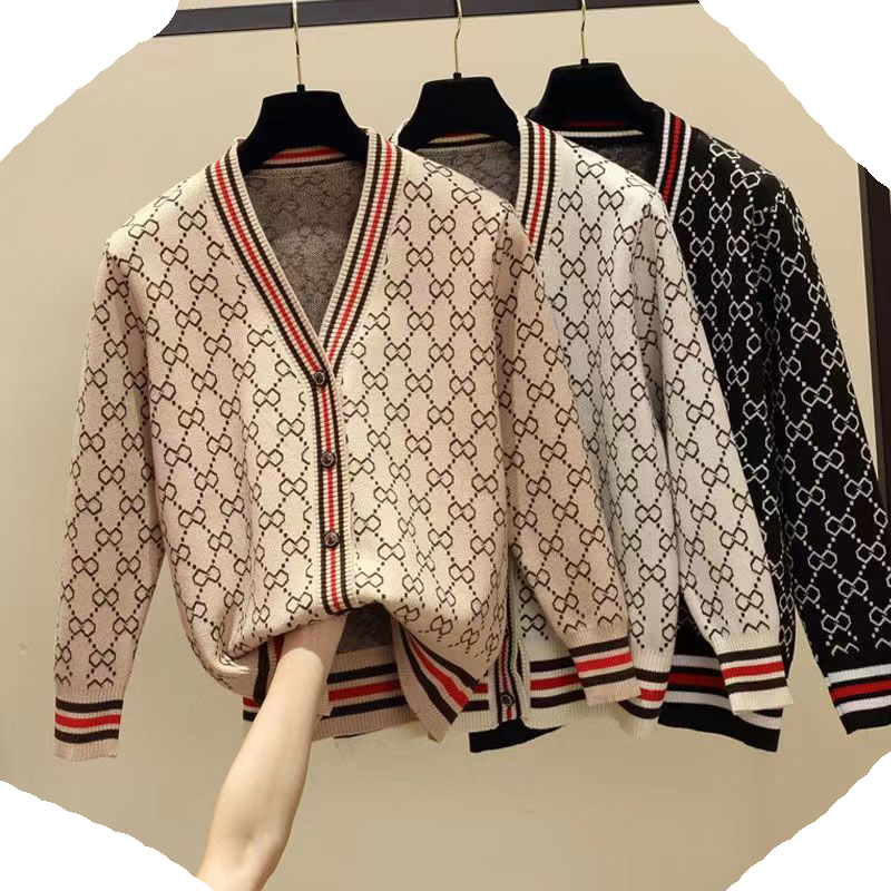Knitted cardigan coat for women in spring and autumn new Korean version loose vintage jacquard with thin sweater fashion S-3XL, Customize
Knitted cardigan coat for women in spring and autumn new Korean version loose vintage jacquard with thin sweater fashion S-3XL, Customize