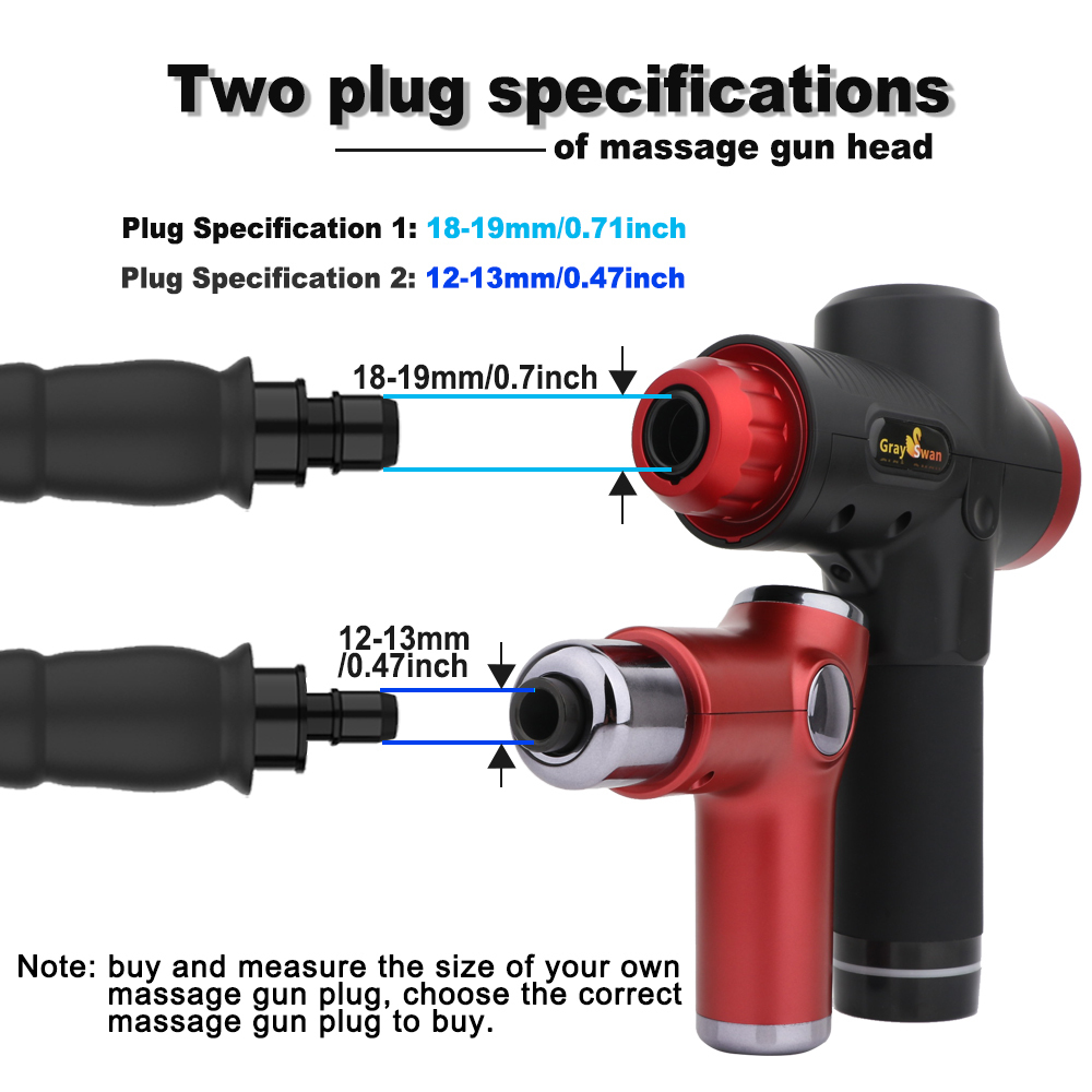 Full Body Massager Gun Head Vibration Accessories Silicone Fascia Vibrator for Men and Women 221107