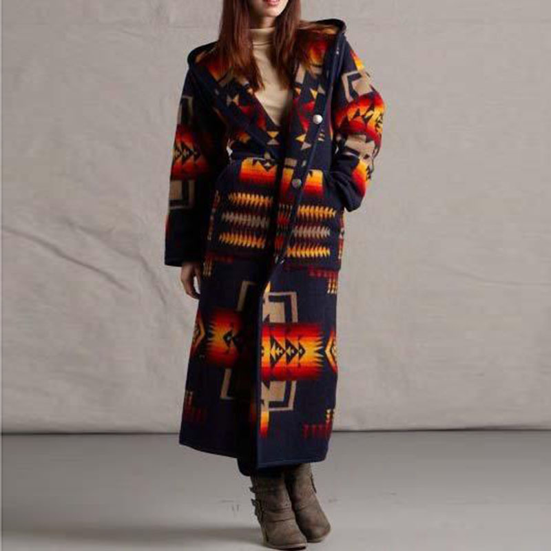 Women's Long Trench Coats Autumn And Winter Small Design Coat Woman