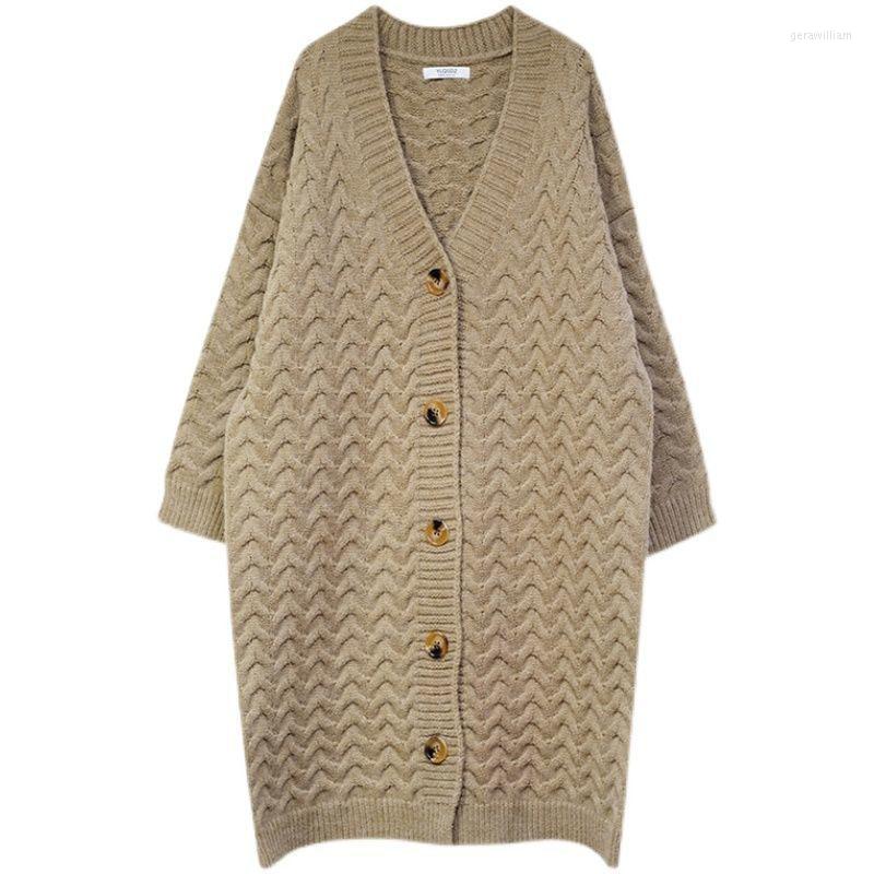 Women's Knits Autumn Long Women Knitted Cardigans With Button Beige Female V-neck Sleeve Outwear Fashion Loose Open Stitch, Black
Women's Knits Autumn Long Women Knitted Cardigans With Button Beige Female V-neck Sleeve Outwear Fashion Loose Open Stitch, Black