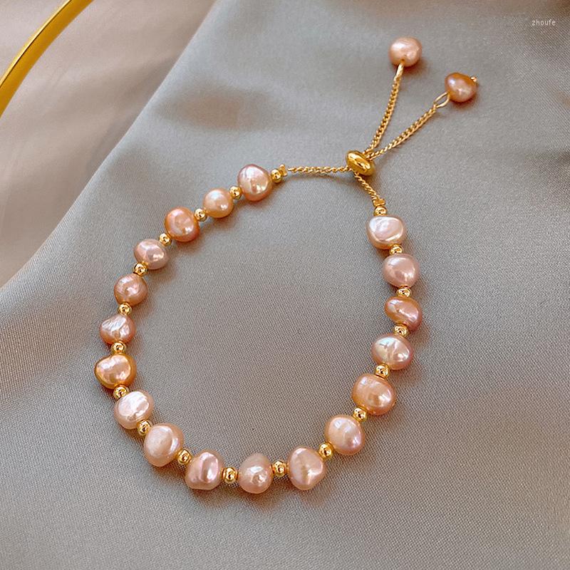 Charm Bracelets Minar Sweet Irregular Freshwater Pearls Beaded For Women Fashion Gold Color Beads Bracelet Casual Accessories
Charm Bracelets Minar Sweet Irregular Freshwater Pearls Beaded For Women Fashion Gold Color Beads Bracelet Casual Accessories