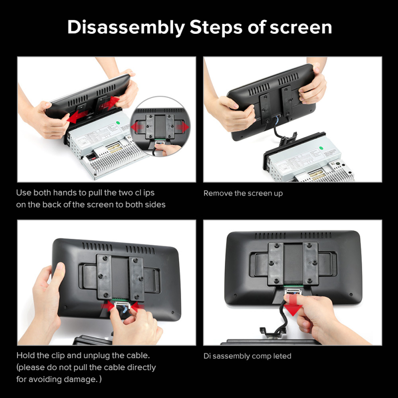 Universal 1Din Car Multimedia Player WIFI 4G Android 10 Player 9 or 10inch Rotatable Touch Screen 2 Add 32G FM Stereo Auto Car Radio