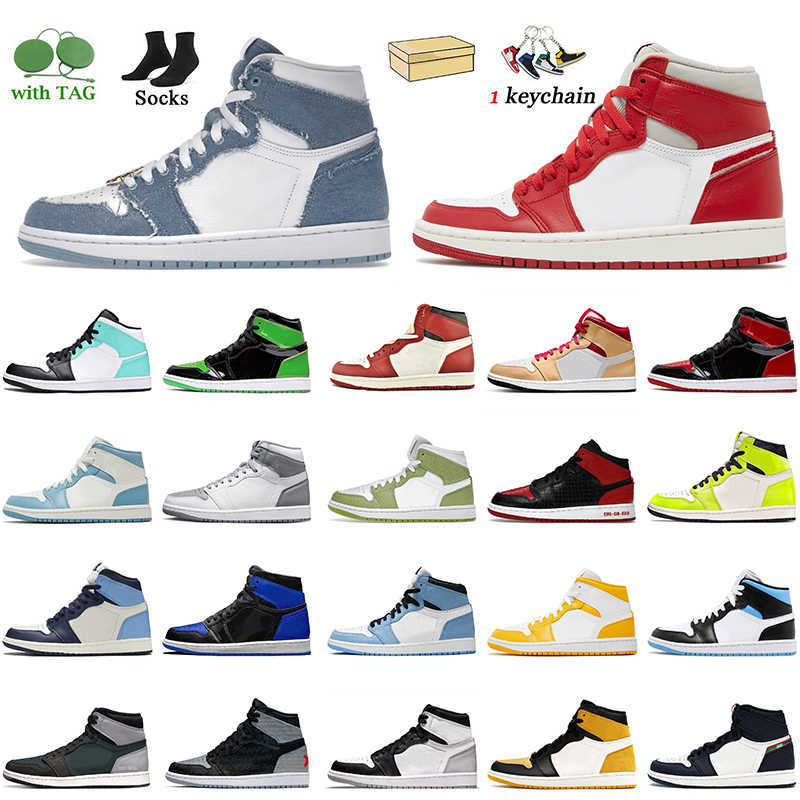 2022 New Fashion High OG 1 Denim Jumpman 1s Basketball Shoes J1 Newstalgia Chenille Patent Bred Obsidian unc Offs Mens Trainers Catcus, A83 dark mocha 36-47
2022 New Fashion High OG 1 Denim Jumpman 1s Basketball Shoes J1 Newstalgia Chenille Patent Bred Obsidian unc Offs Mens Trainers Catcus, A83 dark mocha 36-47