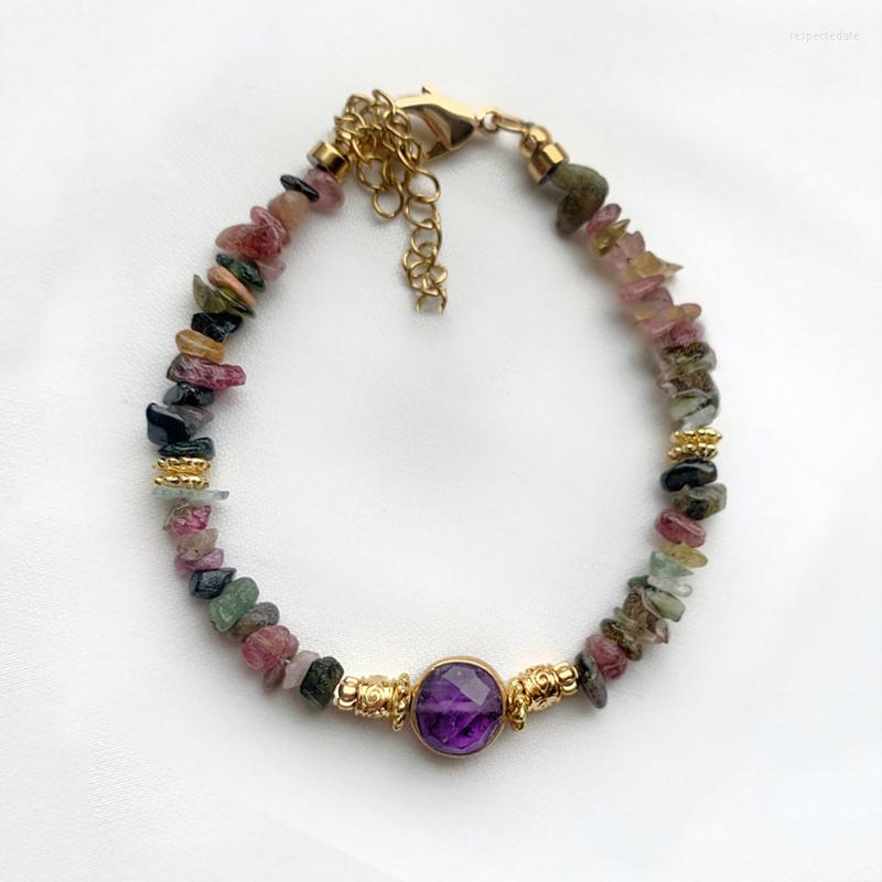 Link Bracelets 2022 Winter Bohemian Natural Stones Gravel Bangle Purple Pink Round Stone Pendant Bracelet Man Women Ethnic Accessories
Link Bracelets 2022 Winter Bohemian Natural Stones Gravel Bangle Purple Pink Round Stone Pendant Bracelet Man Women Ethnic Accessories