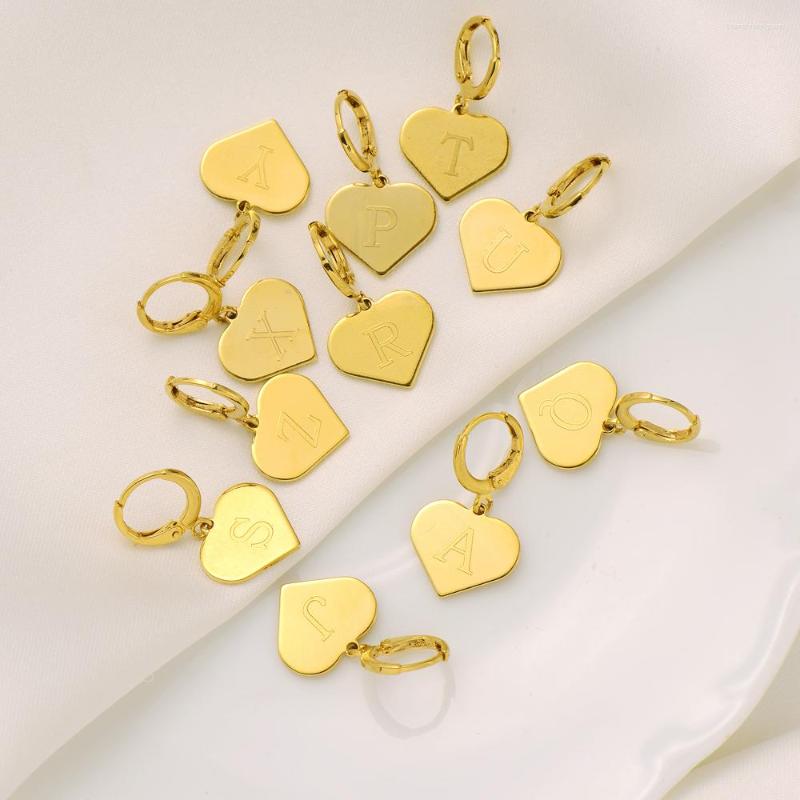 Hoop Earrings Fashion Metal Gold Color Classic Smooth Heart Letter A-Z For Women Retro African Wedding Party Jewelry
Hoop Earrings Fashion Metal Gold Color Classic Smooth Heart Letter A-Z For Women Retro African Wedding Party Jewelry