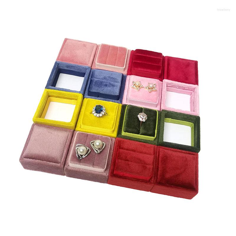 Jewelry Pouches Wedding Double Ring Box Square Case Multicolor Velvet Organizer For Christmas Party Birthday Present
Jewelry Pouches Wedding Double Ring Box Square Case Multicolor Velvet Organizer For Christmas Party Birthday Present