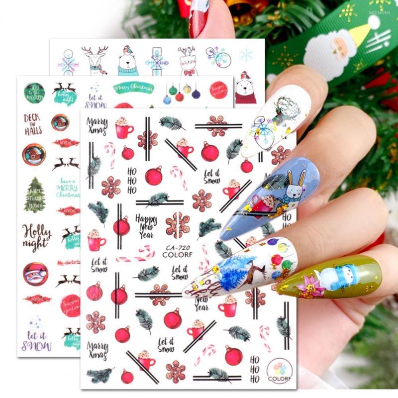 Nail Art Decorations 1 Set Sticker Strong Stickiness Removable Allergy Free Santa Elk Snowflake Xmas Decoration For Salon
Nail Art Decorations 1 Set Sticker Strong Stickiness Removable Allergy Free Santa Elk Snowflake Xmas Decoration For Salon