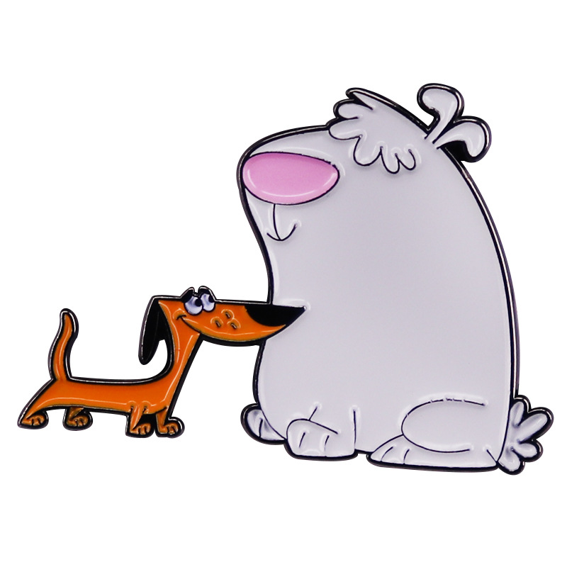 Two stupid dog brooches funny cartoon animals metal badge accessory gift Cute Anime Movies Games Hard Enamel Pins Collect Metal, As picture
Two stupid dog brooches funny cartoon animals metal badge accessory gift Cute Anime Movies Games Hard Enamel Pins Collect Metal, As picture
