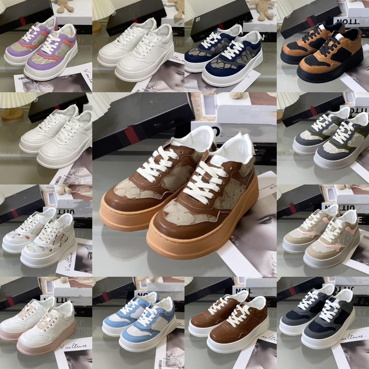 2023 Spring NEW Double G Skateboard Shoes Thick Bottom Sneakers Platform Tennis Embroidery Monograms Low top Lace Up Sports Trainer Chunky Classic Leather Loafer, Fill postage
2023 Spring NEW Double G Skateboard Shoes Thick Bottom Sneakers Platform Tennis Embroidery Monograms Low top Lace Up Sports Trainer Chunky Classic Leather Loafer, Fill postage