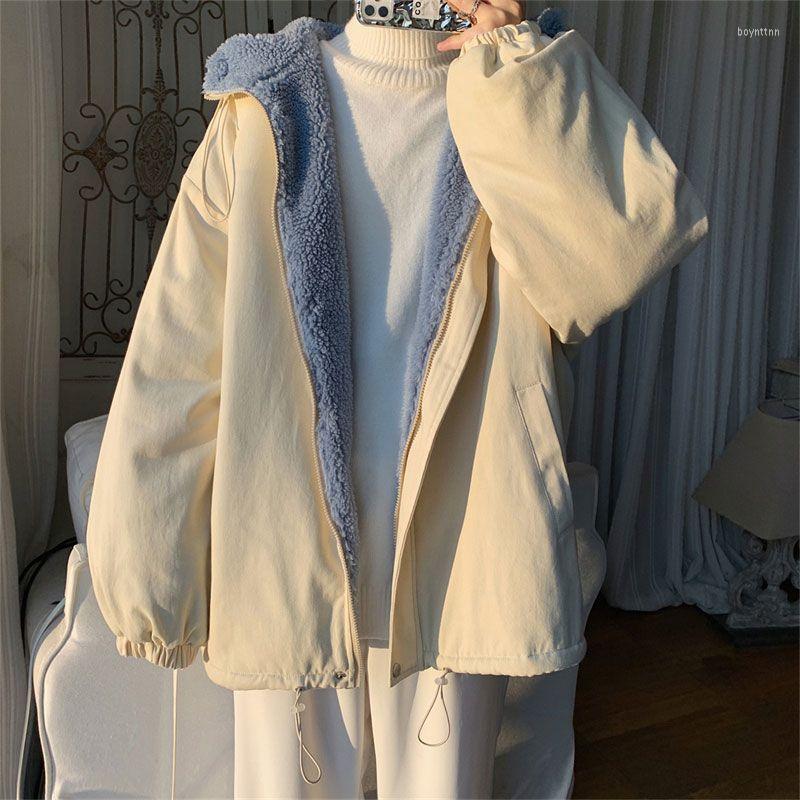 Women' Down Men Cotton Jackets Winter Hooded Lamb Wool Hong Kong Style Students Thicken Warmth Trend Loose Oversize Man Padded Jacket, Black
Women' Down Men Cotton Jackets Winter Hooded Lamb Wool Hong Kong Style Students Thicken Warmth Trend Loose Oversize Man Padded Jacket, Black