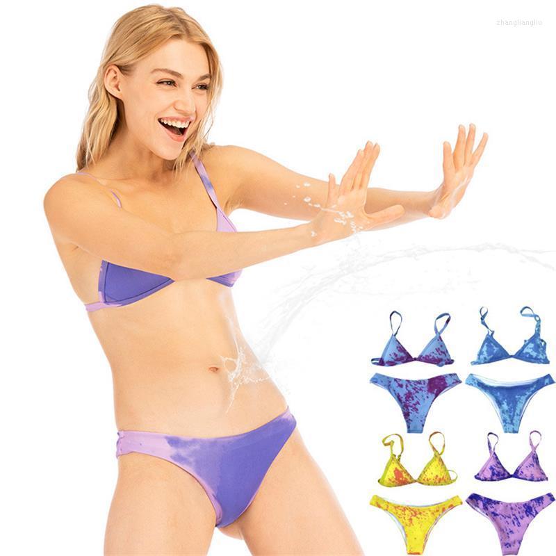 Swimwears Warm Feeling Water Color Bikini Female Split Two-piece Swimsuit Sexy Swimwear Beachwea Women' Swimsuits
Swimwears Warm Feeling Water Color Bikini Female Split Two-piece Swimsuit Sexy Swimwear Beachwea Women' Swimsuits