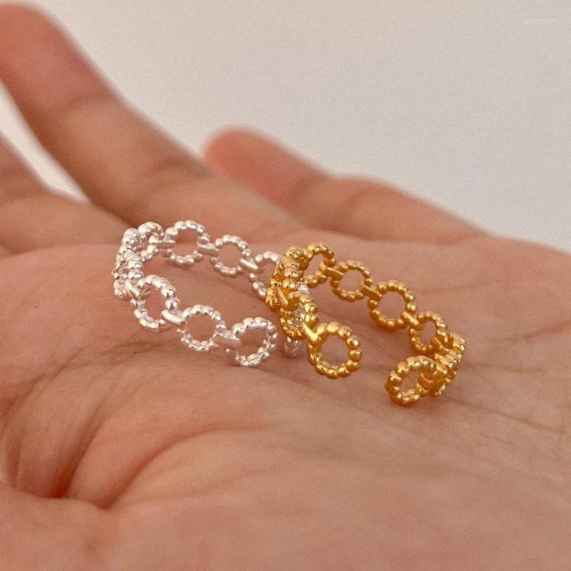 Cluster Rings SHANICE S925 Sterling Silver Korean Hollow Style Adjustable Opening Finger Ring Bride Wedding Engagement Statement Jewelry Gif
Cluster Rings SHANICE S925 Sterling Silver Korean Hollow Style Adjustable Opening Finger Ring Bride Wedding Engagement Statement Jewelry Gif